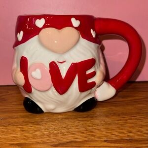 Red and White Love Gnome Mug